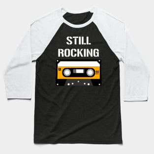 Classic Rock Cassette Tape Funny 80's Vintage Musical Baseball T-Shirt